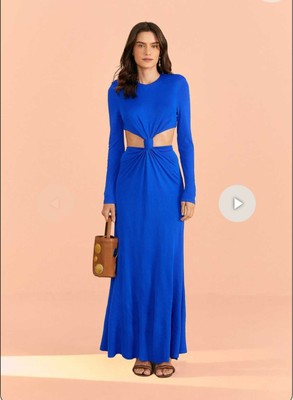 blue knot dress Lucille 3/4 Sleeve Dress main image 1