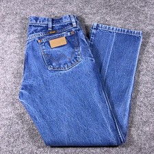 Wrangler 13MWZ Cowboy Cut Original Fit Jeans Denim 33x30 Mens Straight Leg