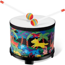 Floor Tom Drum 8 Inch Music Drum with 2 Sticks, Musical Kids Instruments Set ...