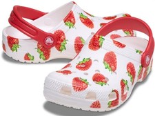 Crocs Classic Fresh Fruits Clog BRAND NEW Strawberry or Cherry Print Kids 211020