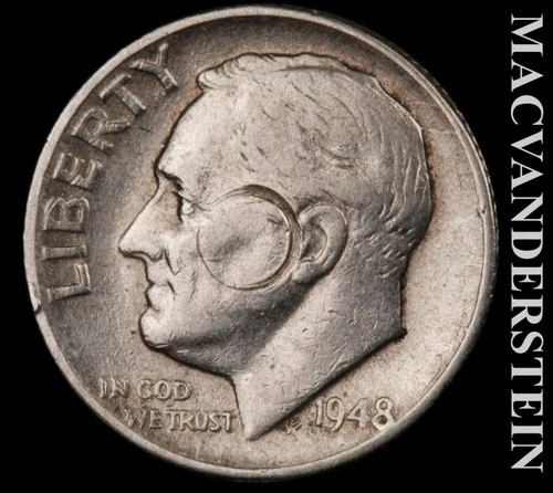 1948-P Roosevelt Dime — photo from the most recent tracked eBay sale