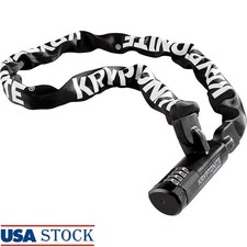 Heavy Duty Anti-Theft Bike Chain Lock 4ft Steel 4-Digit Combination Lock New
