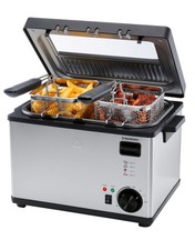 SILVERCREST Fritteuse Edelstahl SEF3 2000 C5 mit 3 Körben 4 Liter EDS *B-Ware