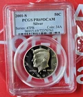 2001 S Kennedy 90% Silver Half Dollar PCGS PR69 DCAM