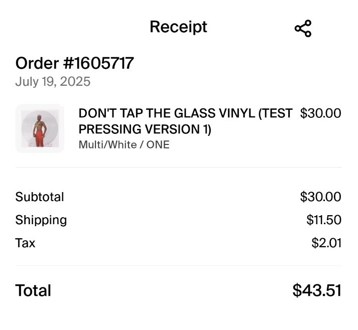 DON'T TAP THE GLASS - Test Pressing Vinyl LP Sealed Rare | eBay