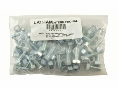 LATHAM POOL PRODUCTS PPC-HW101 Nut & Bolt Set 1'' 35/Pkg Fastening Solution