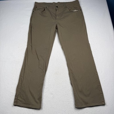 Mott & Bow Jeans Mens 40x32 Beige Straight Leg Stretch Denim Casual Pants