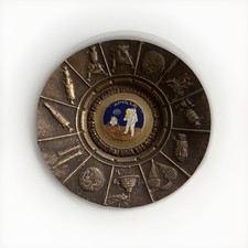 1969 Apollo 11, Commemorative plaque presented to NASA Employees RARE