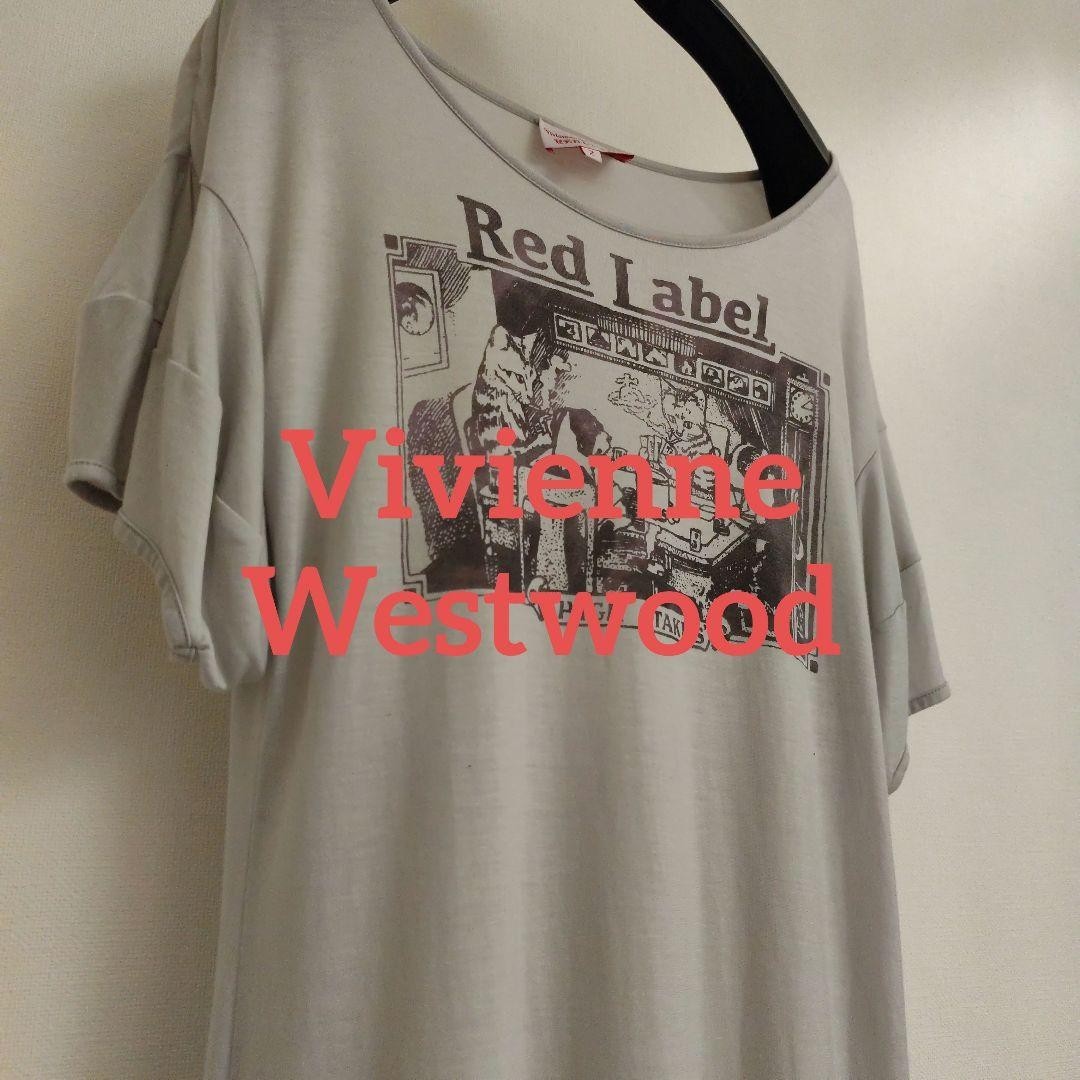 Vivienne Westwood Red Label Longline T‑Shirt M Cat Dog Playing