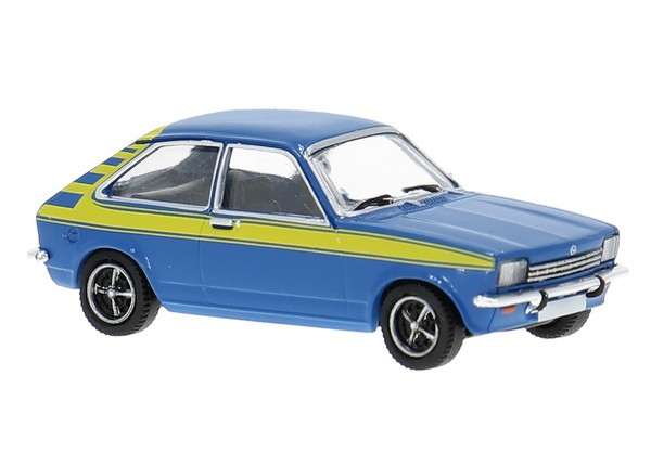 Brekina PCX 870774 Opel Kadett C City Jet, Blau, Gelbem Deko, Bj.1975 1:87, NEU-image