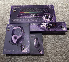 Pokemon x Razer Full Set Keyboard, Headphone, Mouse, Mousepad Espeon & Umbreon