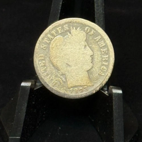 1893-O US Barber Dime 10C Silver Coin