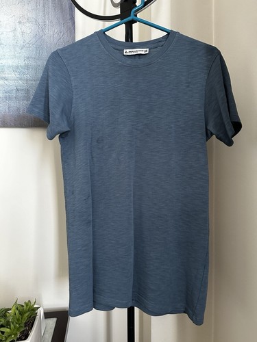 American Giant XS Premium Slub Tee Short Sleeve Monsoon Blue Grey Shirt EUC! - Picture 5 of 6