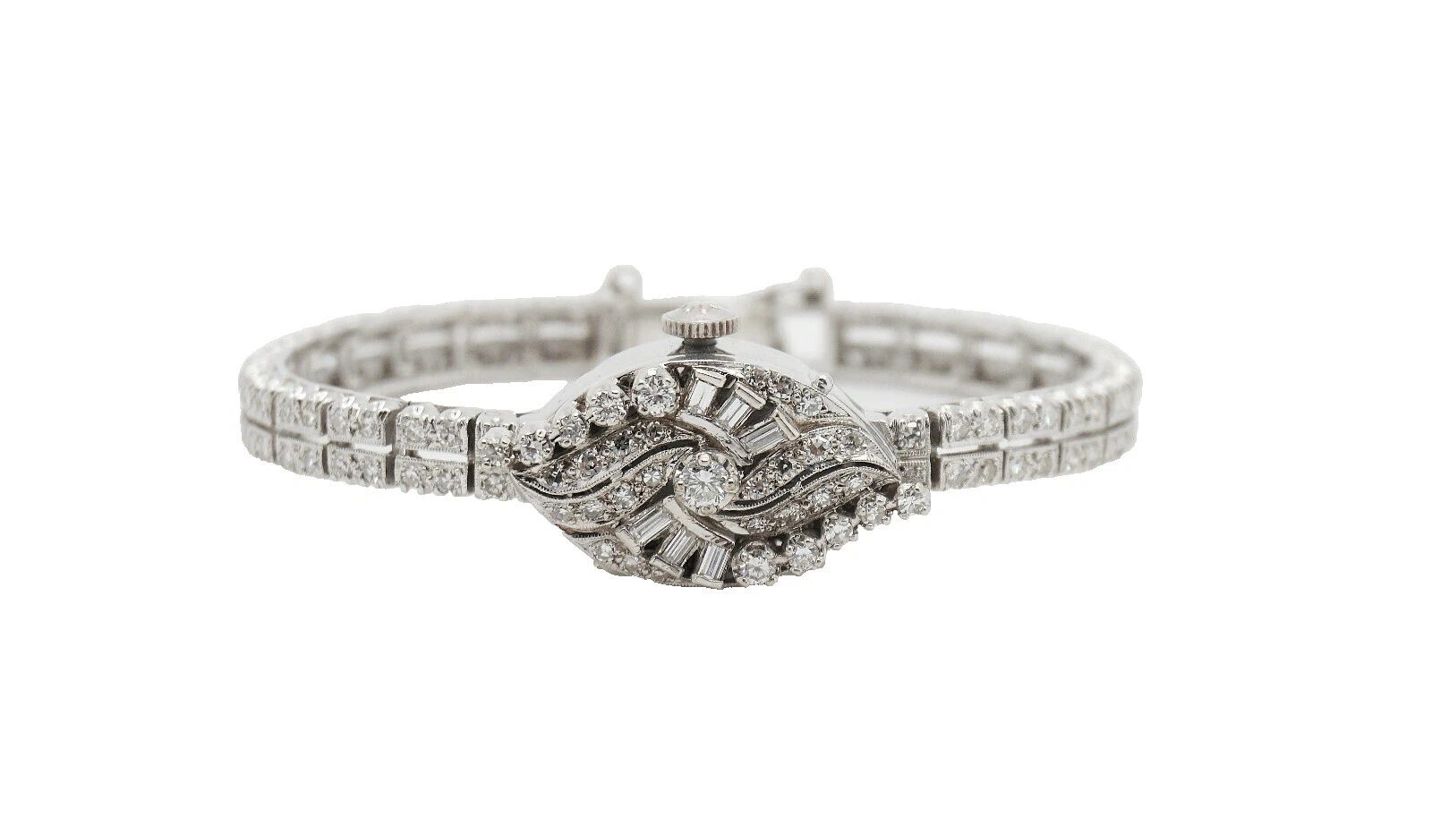 Banda De Oro Blanco Hamilton Relojes de pulsera