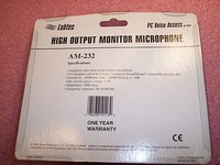 Am-232 Labtec Pc Voice Access High Output Monitor Mic 3.5mm Plug Am-232 Labtec Pc Voice Access High Output Monitor Mic 3.5mm Plug