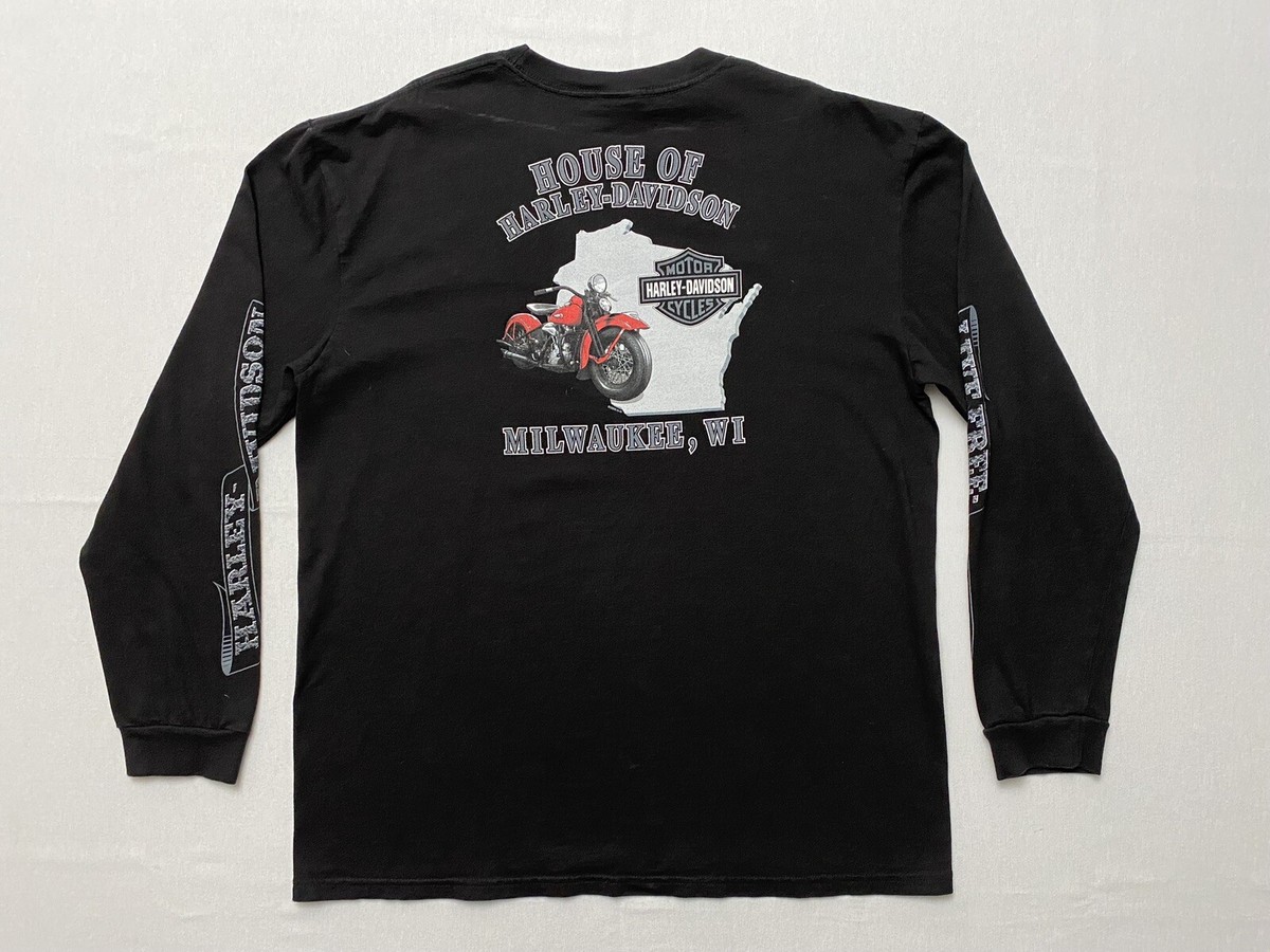 【Harley Davidson】ミルウォーキー・イーグル Tシャツ Harley Davidson Mens Milwaukee WI Long Sleeve T-Shirt