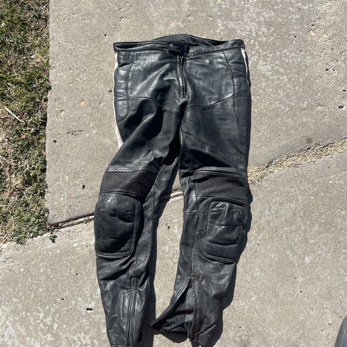 Vintage Spartan 2000 Motorcycle Riding Leather Suit Pants Jacket Sz 46 Repair - Bild 17 von 24