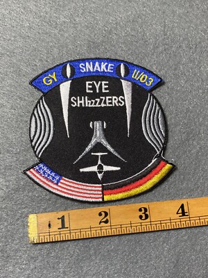 Airplane Patch American German Flag GY Snake 11/03 Eye Shizzzzers B9