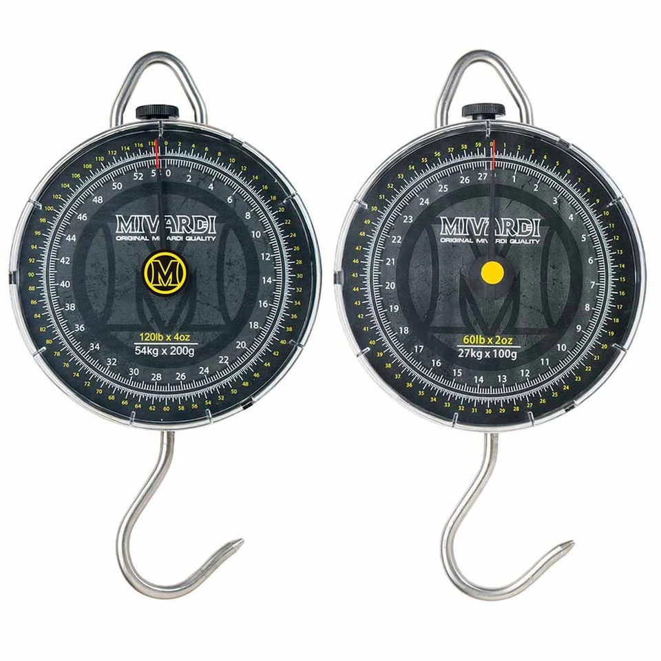 MIVARDI Fisch Waage analog Hängewaage bis 54 kg präzise Angelwaage Zeigerwaage Handwaage