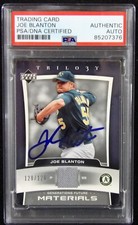 Joe Blanton A's 2005 Upper Deck Trilogy Relic Card #FU-BL PSA Authenticated