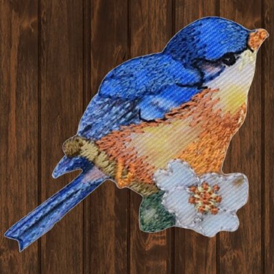 Bluebird Embroidered Patch   Iron On
