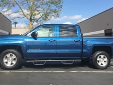 Running Board Fit 07-18 Chevy Silverado/GMC Sierra Crew Cab Side Step Nurf Bar