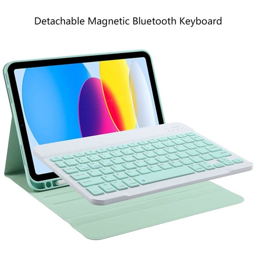 Bluetooth Keyboard With Case Cover For iPad 5/6/7/8/9/10th Air 6 5 4 3 Pro 11 M2 - Picture 9 of 66