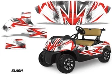 Golf Cart Graphics Kit Decal Sticker For E-Z-Go Freedom RXV 15-22 SLASH RED