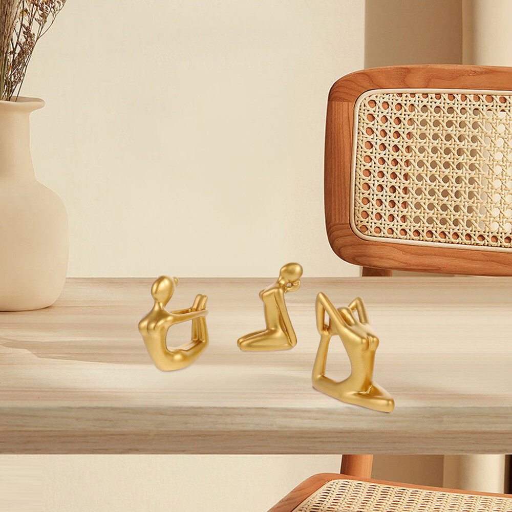 Thick Yoga Mat Meditation Figurine Accessories for Unique Home Decor