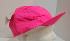 NOS Vintage Norco Activa Cycling Cap Hat 90s 80s Neon Pink See Notes