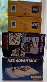 4 Nintendo Controller Lot - Includes Boxes - Not CIB - N64, SNES, NES Advantage