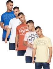 Image of Crosshatch Men's T-Shirts 5 Pack all sizes, small Size Extra discount Cotton New