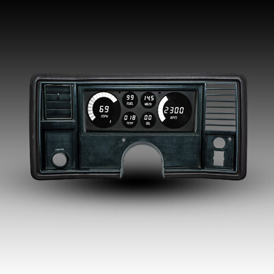 Monte Carlo/El Camino 78 - 88 Replacement Digital Dash WHITE LEDs Intellitronix