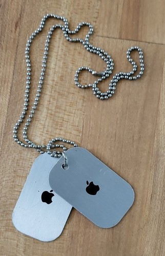 Vtg Apple Computer Mac OS X Panther Dog Tag Promo Macintosh Worldwide Release - Picture 3 of 3