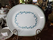 Vintage Corelle/Corning "Forget Me Not" 12 " By  9.3/4 Platter