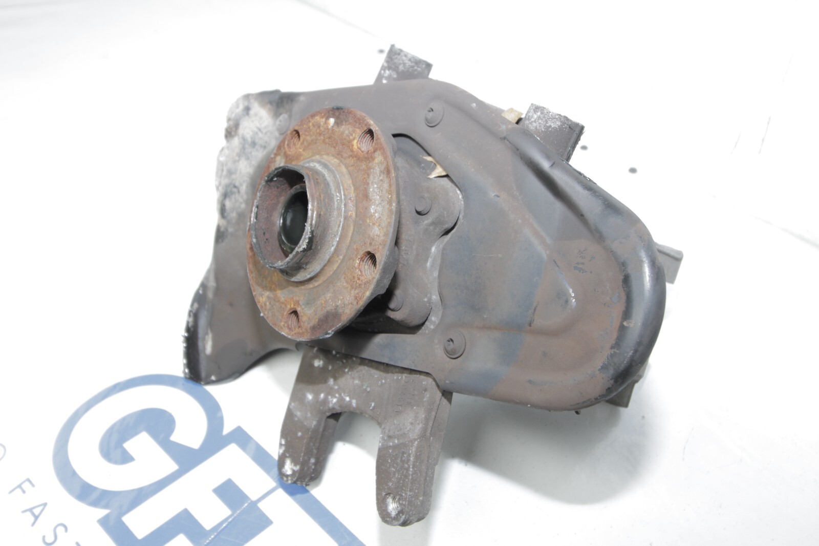 08-13 AUDI R8 4.2L OEM LH LEFT DRIVER REAR HUB KNUCKLE SPINDLE DAMAGED COMPLETE