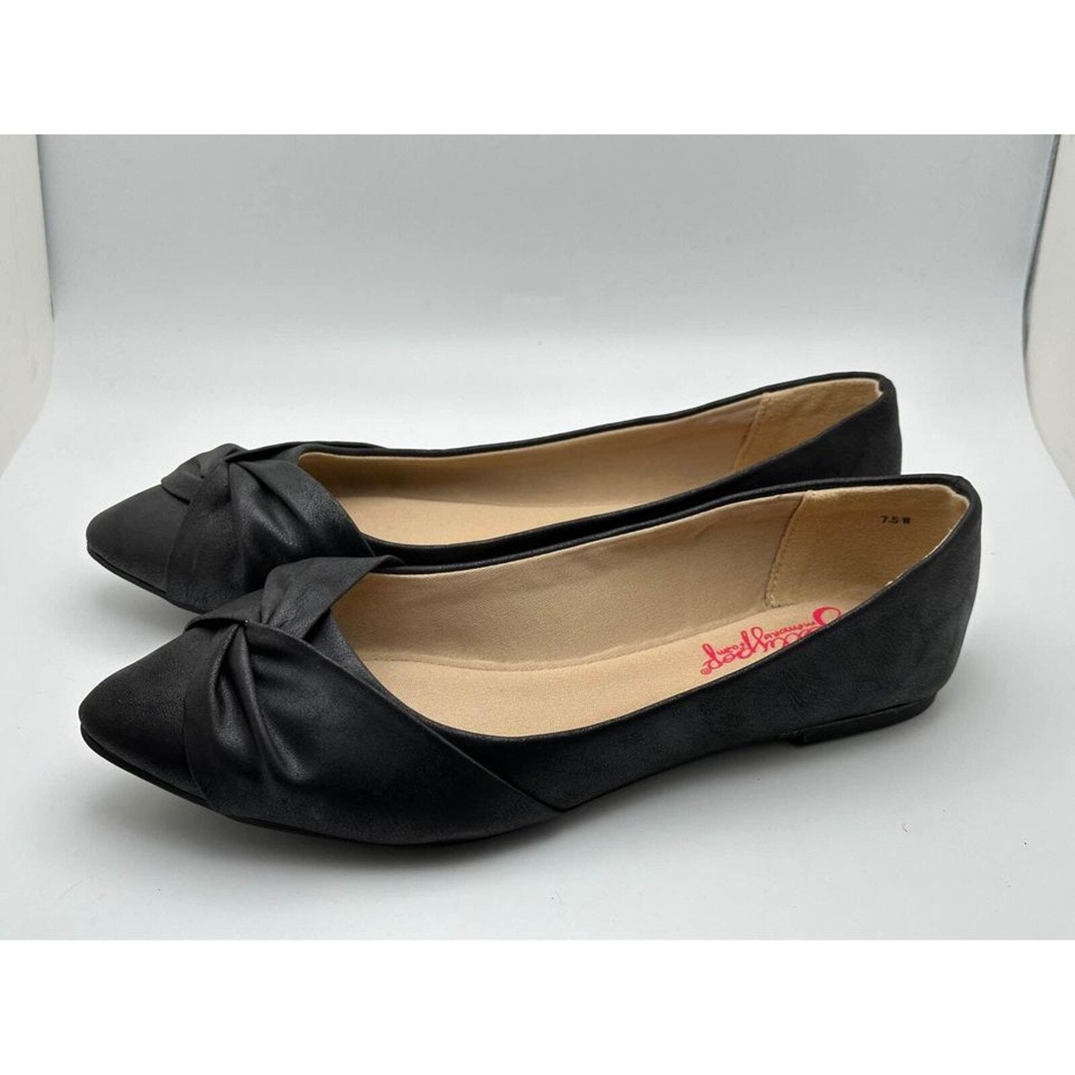 Shoes Jellypop Flats Wide Jellypop Black Flats Women's Size Wide