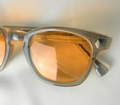 PENTAX SAFETY HOYA Sunglasses Smoke Gray color zipper bag