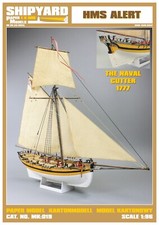 Card Paper Cut Out Model Kit HMS ALERT (Laser Cut Frame)