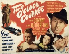 Two O'clock Courage poster Jean Brooks Ann Rutherford Tom Conway 1945 Old Photo