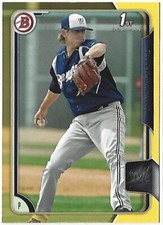 2015 Bowman Prospects Yellow #BP143 Tyler Wagner -Milwaukee Brewers