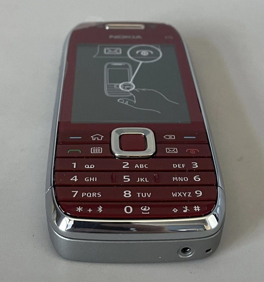 Nokia E75 Slider Phone — New Open Box — Complete — Red — See Description - Image 4 of 4
