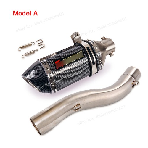 For Ducati Monster 797 Scrambler Classic Icon Mid Link Pipe Exhaust Tips Muffler - Picture 5 of 12