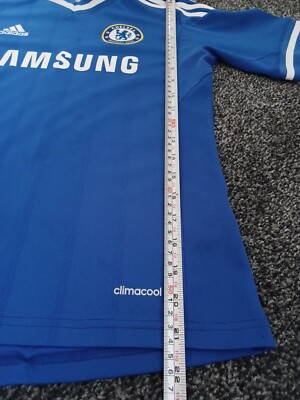 Blue Adidas Chelsea Football Shirt Age 11-12Y Samsung Climacool