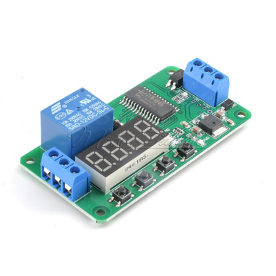 DC12V Multifunction PLC Self-lock Delay Relay Cycle Timer Module Switch Control