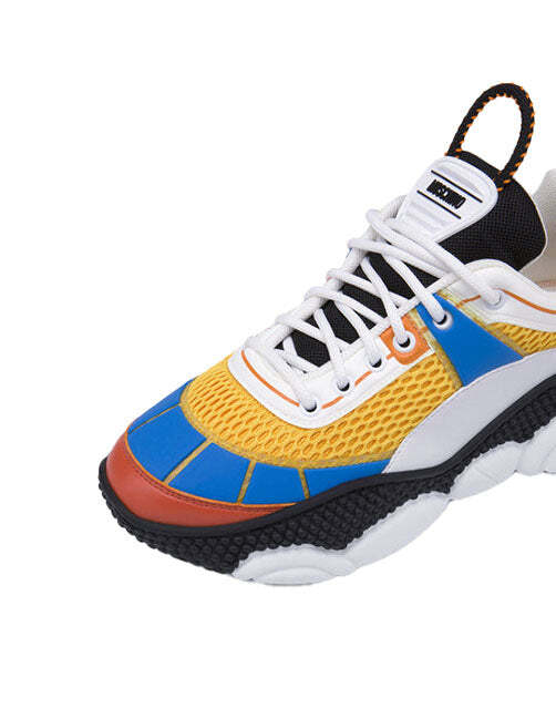 MEN'S MOSCHINO MESH BUBBLE TEDDY SHOES Luxury Sneaker | eBay