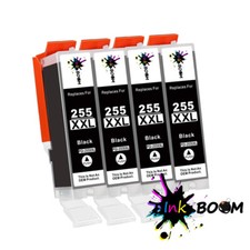 4 Black Ink for CLI-251 PIXMA MG6320 MG5620 MG7120 MG6620 MX722 MX922