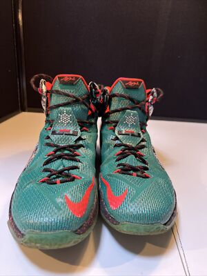 ナイキNike レブロン12 クリスマス限定 AKRON BIRCH ジャンク Nike LeBron 12 Akron Birch Xmas Mens Size 12 Emerald Green 707558