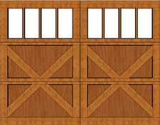 9x7 Wood Garage Doors Overhead Carriage House Design AmanaDoors Model 101W8