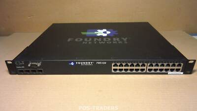 Brocade Foundry FWS624 FastIron Workgroup Switch 24 Port 10/100 + 4x Shared SFP